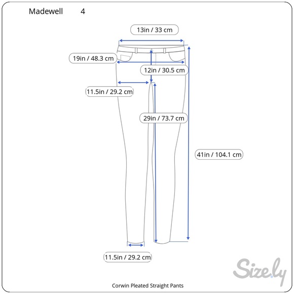 Madewell Corwin Pleated Straight Pants - Size 4 - Toffee - Picture 11 of 11